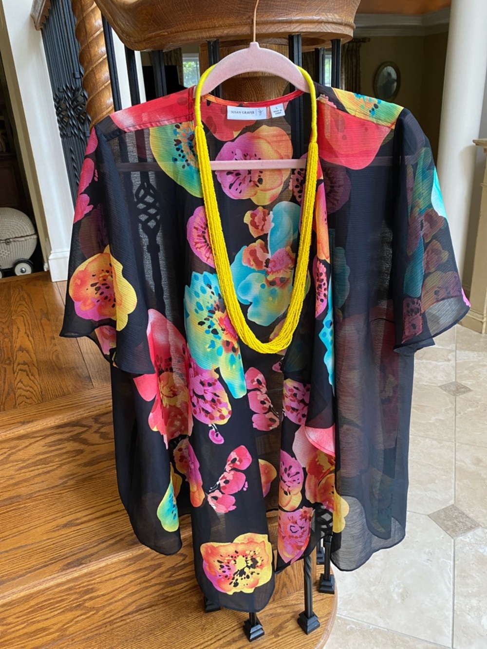 SUSAN GRAVER Sheer Top